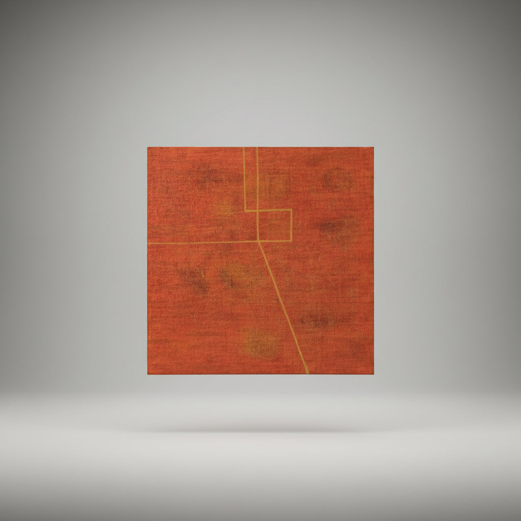 Nicoletta Gatti                                         Cromotracciato n 21                                       Olio su tela 50x50 cm                               Anno 2019