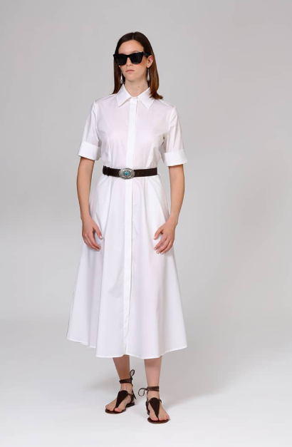 CRIDA Baldo Abito midi in cotone