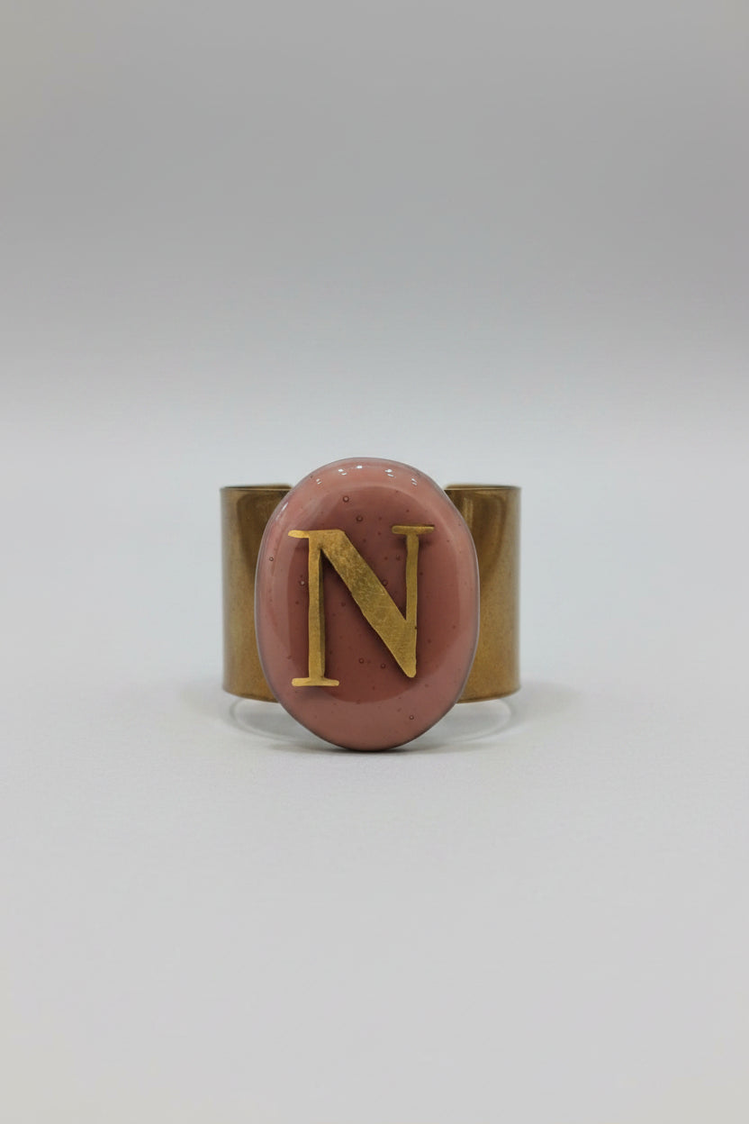 Bracciale Vetrofuso lettera N
