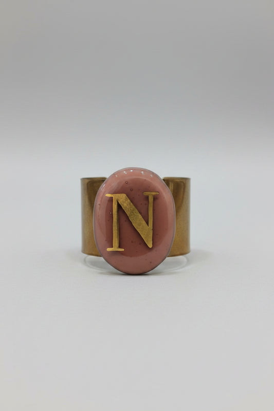 Bracciale Vetrofuso lettera N