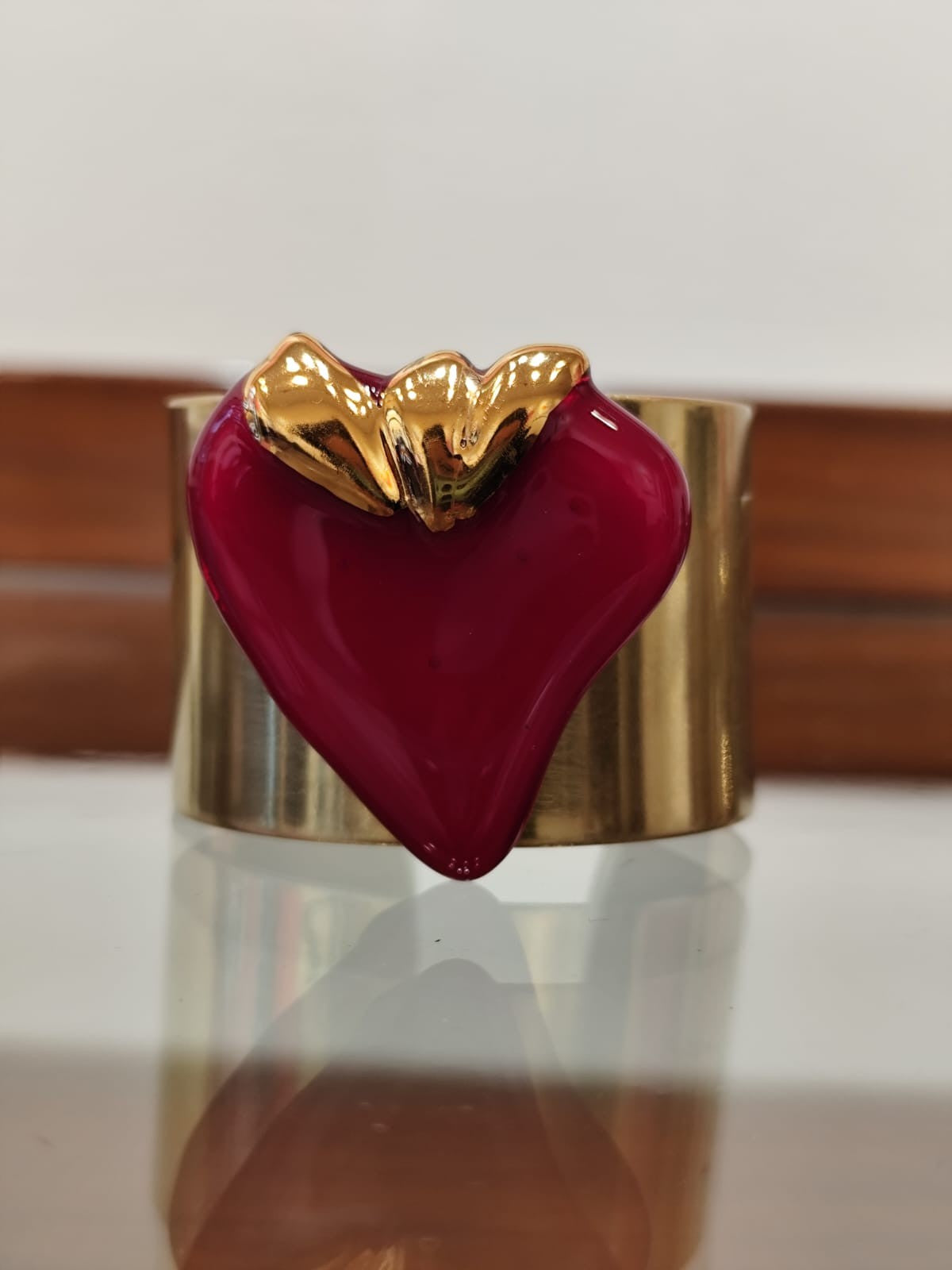 Bracciale Vetrofuso con cuore