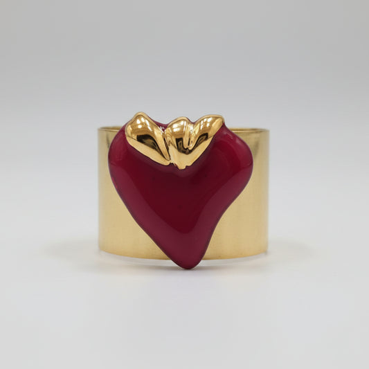 Bracciale Vetrofuso con cuore