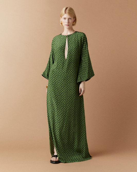 Crida Kaftano Vulcano in crêpe de chine