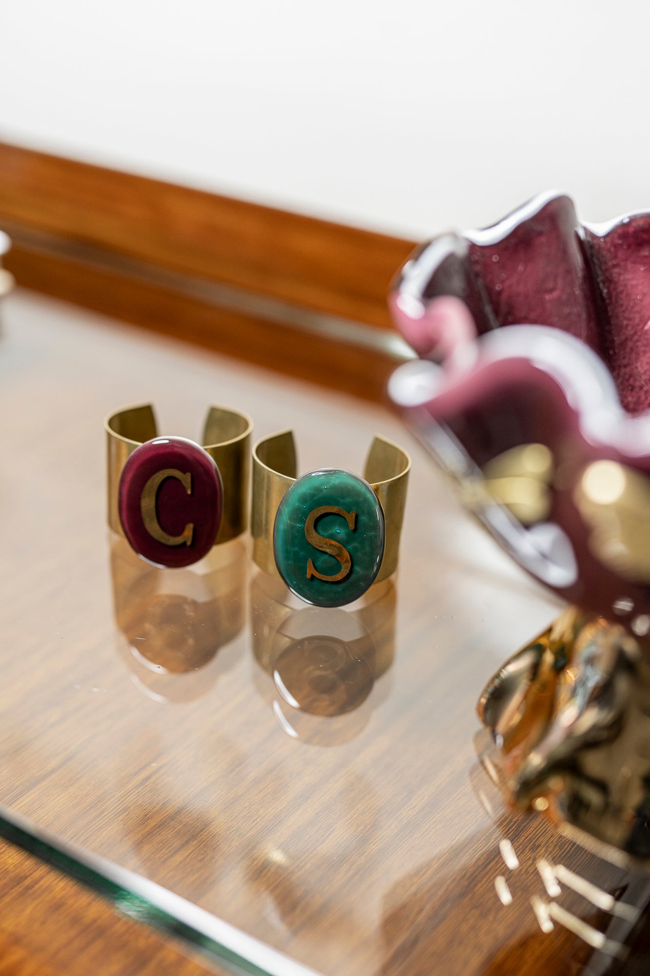 Bracciali / segnaposto di Vetrofuso