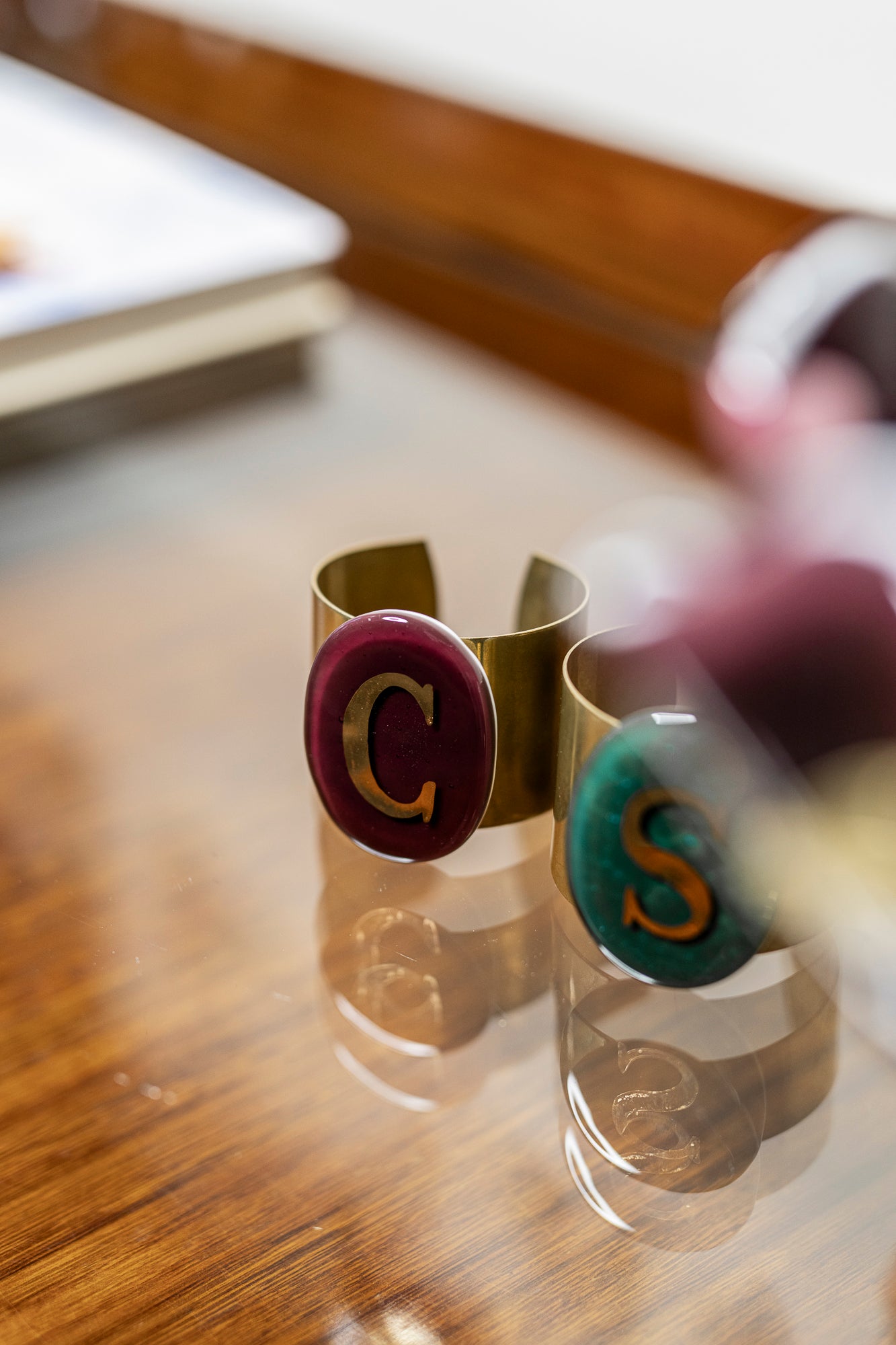 Bracciali / segnaposto di Vetrofuso