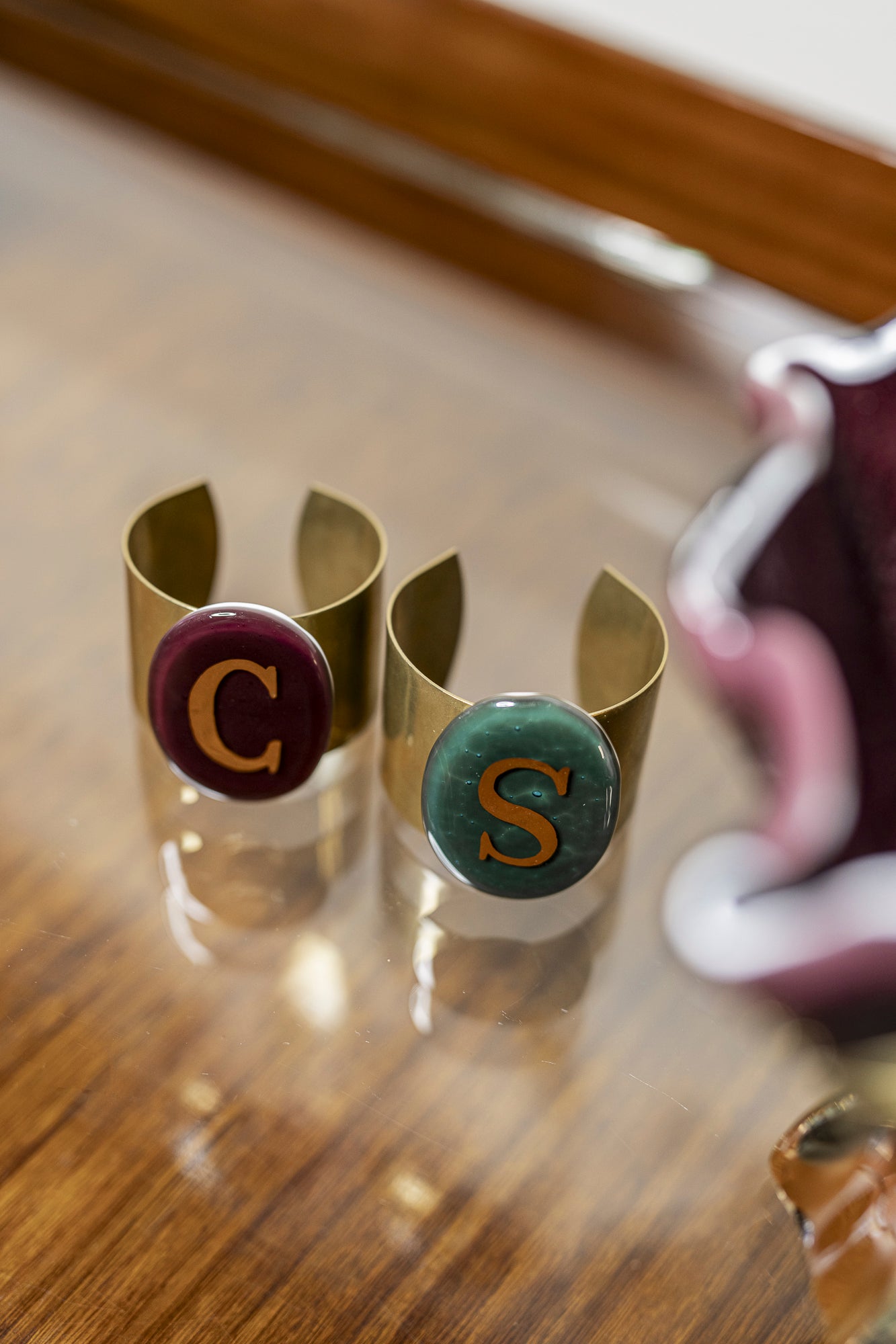 Bracciali / segnaposto di Vetrofuso