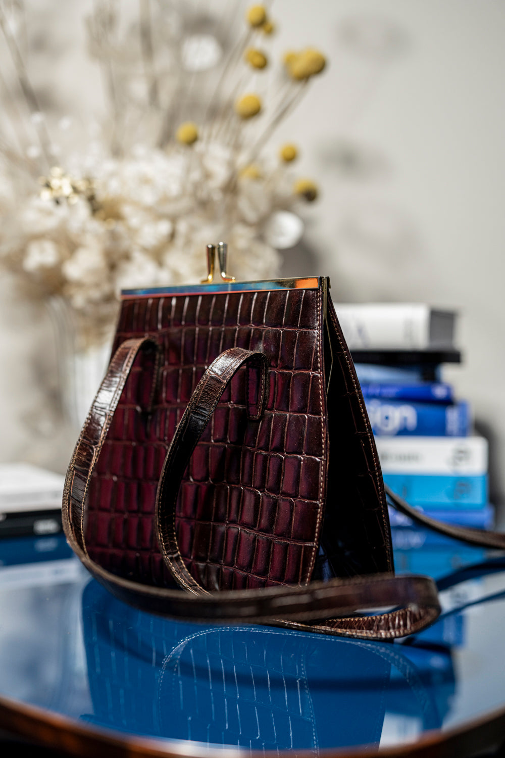 Borsa Vintage marone